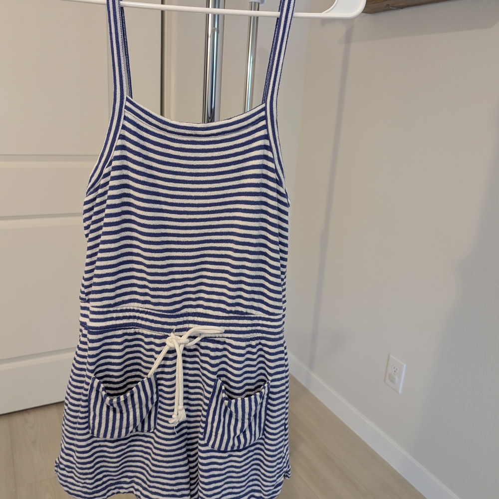 Striped Blue and White Teen One Piece